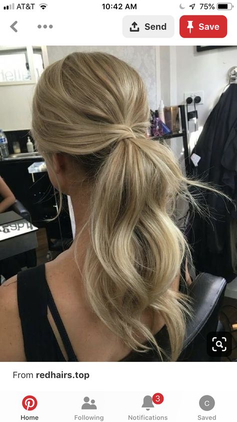 Messy Ponytail Hairstyles, Wedding Ponytail, Cute Ponytail Hairstyles, Easy Updos For Long Hair, Pony Hairstyles, Guest Hair, Kadeřnické Trendy, Wedding Guest Hairstyles, Vlasové Trendy