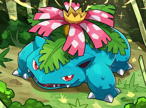 Venusaur Venusaur Pokemon, Pokemon Venusaur, Pokemon Evolutions, Giratina Pokemon, Grass Type Pokemon, Gamer Art, Pokemon Team, Pokemon Starters, Oc Pokemon