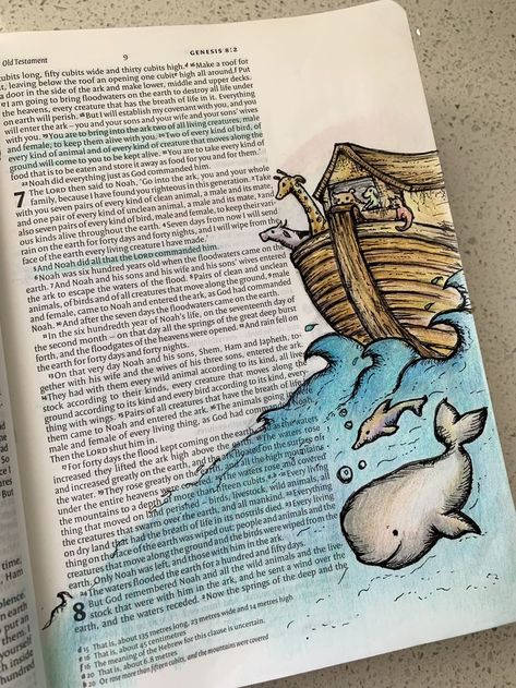 Genesis Doodles, Noahs Ark Drawings, Noah’s Ark Drawing, Bible Story Drawings Sketches, Genesis Bible Drawing, Christian Usernames For Tiktok, Bible Art Genesis, Noah’s Ark Bible Journaling, Noah Bible Journaling