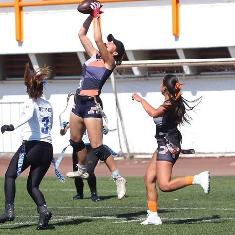 Female Flag Football, Flag Football Aesthetic Girl, Flag Football Aesthetic, Girls Flag Football, Sports For Girls, Flag Football Plays, Me In 2023, Football Plays, Football Girl