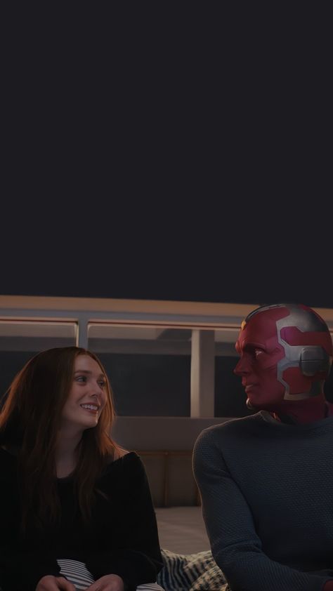 Wanda Maximoff And Vision, Wandavision Lockscreen, Wandavision Wallpaper, Wanda Vision, Paul Bettany, Elizabeth Olsen Scarlet Witch, Scarlet Witch Marvel, Marvel Photo, Marvel Images