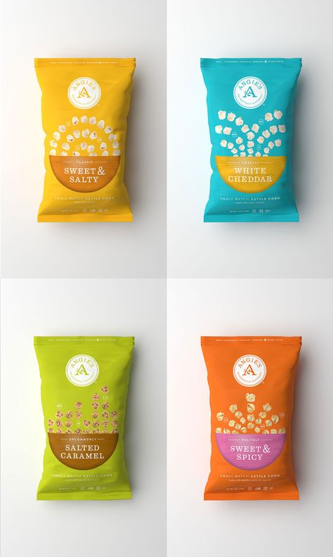 Popsicles Packaging, Popcorn Brands, Cereal Packaging, Kids Pasta, Popcorn Packaging, Chip Packaging, Packaging Snack, Snack Packaging, Food Logo Design Inspiration