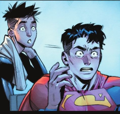 Jon And Damian Comic, Jon Kent X Damian Wayne, Jon Kent And Damian Wayne, Bruce And Damian, Damian And Jon, Super Sons, Jon Kent, Nightwing And Starfire, Dark Souls Art