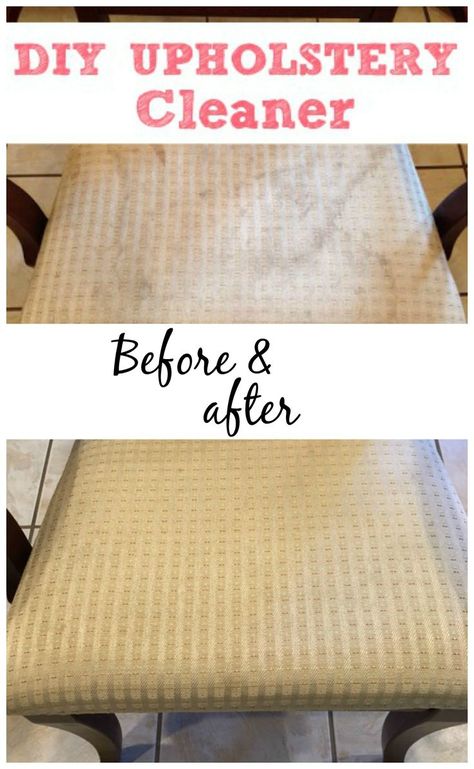 Get the stains out of your furniture with this simple DIY Upholstery Cleaner. It… Homemade Upholstery Cleaner, Diy Upholstery Cleaner, Clean Hacks, Diy Upholstery, Casa Clean, Cleaning Painted Walls, Furniture Cleaner, Glass Cooktop, Deep Cleaning Tips