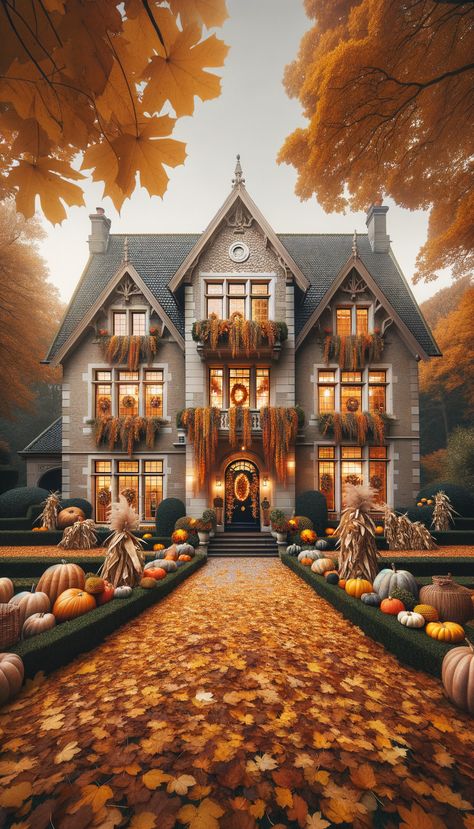 Thanksgiving enchantment embodied: Enter the Harvest Manor, where luxury meets the rustic magic of fall. 🍁🏰 Thanksgiving Harvest, The Harvest, Thanksgiving