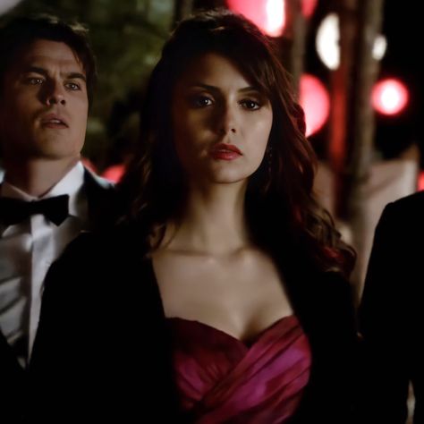 Elena Gilbert No Humanity, No Humanity Elena, Damon Salvatore And Elena Gilbert, Damon Salvatore And Elena, No Humanity, Graveyard Girl, Malia Hale, The Vampire Diaries Characters, Vintage Ball Gowns