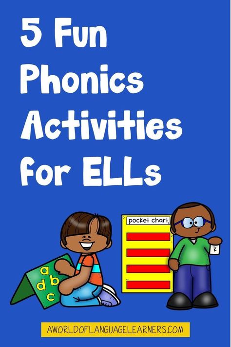 Discover fun and engaging phonics activities to use with your students. These activities are specially selected to assist ESL students. They are also great for emergent readers. Teaching Ell Students, Phonics Puzzles, Early Reading Activities, Ell Activities, Word Sort Activities, Fun Phonics Activities, Word Work Kindergarten, Phonics Reading Passages, 1st Grade Activities