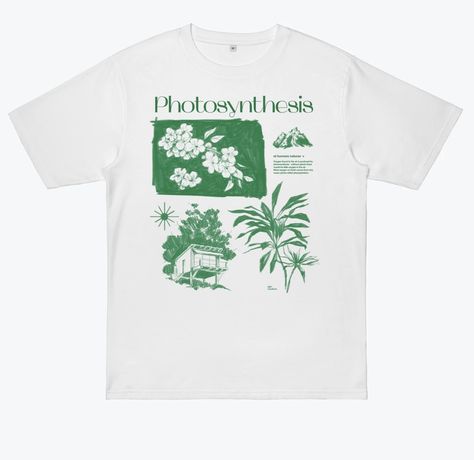 Vintage Tshirt Design, Graphic Shirt Design, Tshirt Design Inspiration, Shirt Design Inspiration, Photosynthesis, Club Shirts, Tee Shirt Designs, Tshirt Design, High Quality T Shirts