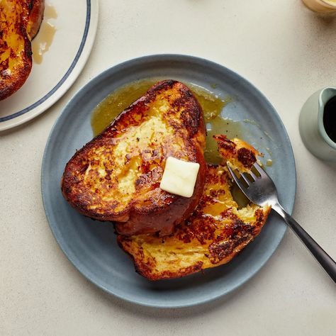 Buttermilk French Toast Recipe | Epicurious Best Brunch Ideas, Buttermilk French Toast, Bread French Toast, Easy Custard, Vegetarian Brunch, French Bread French Toast, Gourmet Magazine, Crispy Waffle, Make French Toast