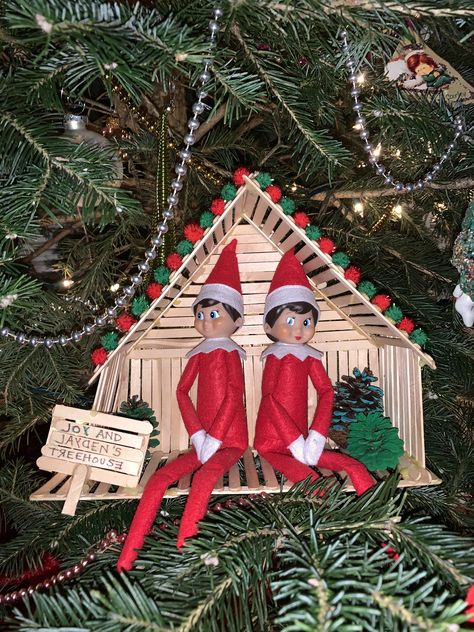 On The Shelf, Elf On The Shelf, Tree House, Elf, Novelty Christmas, Shelves, Christmas Ornaments, Holiday Decor, Christmas