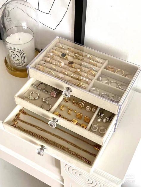 1pc Multi-grid Jewelry Storage BoxI discovered amazing products on SHEIN.com, come check them out! Jewerly Organizer, Acrylic Drawers, Ring Organizer, Wishlist 2024, Jewelry Organizer Storage, Jewelry Organizer Box, Organizer Storage, Acrylic Jewellery, Jewellery Storage