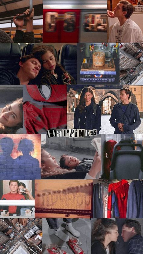 Study Collage Wallpaper, Michelle Jones Aesthetic, Peter Parker And Mj, Study Collage, Aesthetic Kiss, Mj Wallpaper, Funny Spiderman, Jones Aesthetic, Michelle Jones