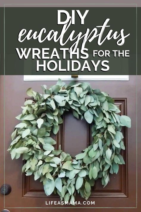 Greenery is the perfect accent to any home decor. Life as Mama has some beautiful DIY eucalyptus wreaths that will be perfect for any style. Tap the photo and get crafty today! #lifeasmama #diywreath #diyhomedecor #homedecortips #hometips #homedecor Eucalyptus Craft Ideas, Eucalyptus Crafts, Diy Eucalyptus, Eucalyptus Wreaths, Eucalyptus Wreath, Quick Diy, Kids Groups, Best Crafts, Kids Projects