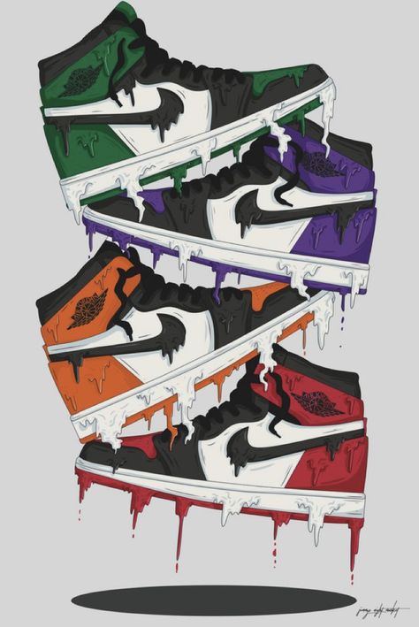 Jordan Painting, Jordan Shoes Wallpaper, Buty Jordan, Michael Jordan Art, Jordan Logo Wallpaper, Sneakers Wallpaper, Nike Art, Shoes Wallpaper, Drip Art