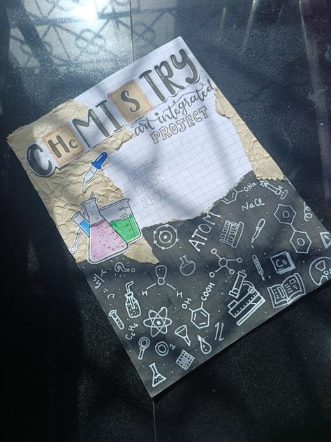 Chemistry Models Project Class 12, Chemistry Project, Investigatory Project, Chemistry Projects, Cover Pages, Chemistry, Cover Design, Sketch Book, Fashion Inspo