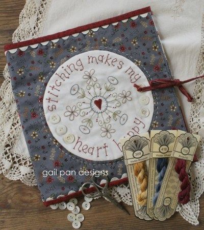 Gail Pan Gail Pan Designs, List Journal, Embroidery Wall, Christmas Labels, Night Before Christmas, Journal Cover, Christmas Quilt, Journal Covers, Fabric Bag