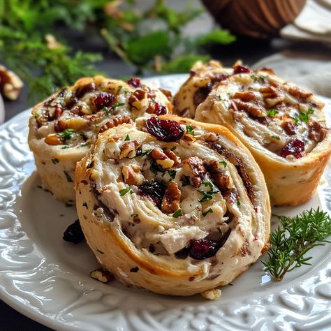 #Pinwheels #ChickenRecipes #PartyFood #CranberryPecan #EasyAppetizers Pecan Pinwheels, Chicken Cranberry, Food Photography Inspiration, Creamy Chicken, Appetizers Easy, Thanksgiving Recipes, Party Food, Cranberry, Food Photography