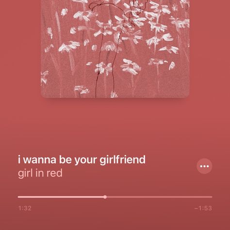 Red Music Aesthetic, I Wanna Be Your Girlfriend, Bokuto Koutarou, Girl In Red, Music Collage, Music Recommendations, Music Lyrics Quotes Songs, Aesthetic Red, Mood And Tone