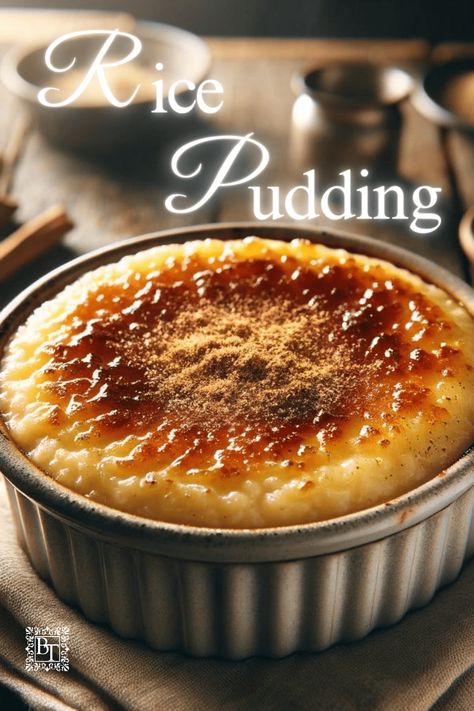 Oven Baked Rice Pudding Ground Rice Pudding, Rice Custard Recipe, Chinese Rice Pudding, Traditional Rice Pudding, Cozy Shack Rice Pudding Recipe, Turkish Rice Pudding, How To Make Rice Pudding, Baked Rice Pudding Oven, Lactose Free Rice Pudding