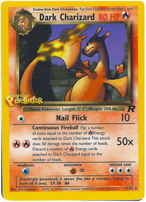 Dark Charizard, Pokemon Team Rocket, Cool Pokemon Cards, Pokemon Charizard, Pokemon Trading Card Game, Pokemon Trading Card, Pokemon Teams, Team Rocket, All Pokemon