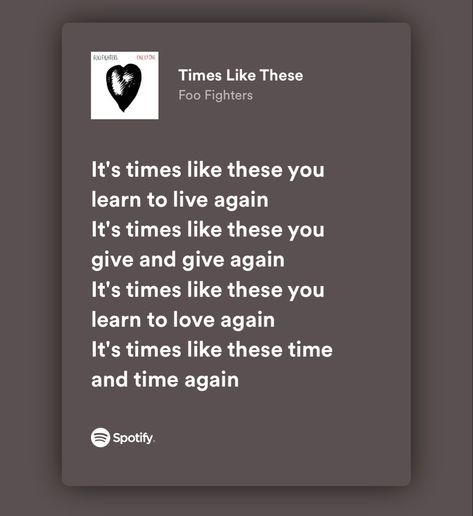 Foo Fighter Tattoo Lyrics, Foo Fighters Quotes Lyrics, Foo Fighters Song Lyrics, Foo Fighters Times Like These, Foo Fighters Lyrics, Learning To Live Again, Foo Fighters Live, Learning To Love Again, Love Songs Lyrics