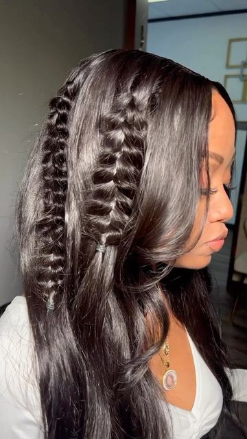 Fishtail Braid Hairstyles Black Women, Braid On Curly Hair, Install Wig, Closure Install, Dragon Braid, Black Hair Tips, Exotic Hair Color, Diy Hair Wig, Material Gworl