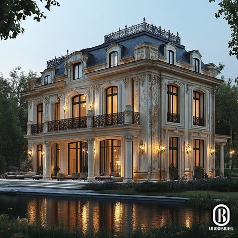 Indulge in the allure of a French Provincial-style Chateau in Bordeaux, France, 20,000 sqft. Muted color grading at dusk enhances the timeless elegance amidst the vineyards. Let this AI artwork inspire your French Provincial design dreams and chateau aspirations. Can you feel the Bordeaux sunsets' allure or the vineyard's serenity? Share your thoughts! 🍷🏰 #DreamHomeInspiration #LuxuryInteriors #FrenchProvincialStyle #BordeauxFrance #LuxuryLiving #LuxuryDesign #LuxuryLifestyle #HomeGoals #InspiringHomes #LuxuryTravel #ChateauLuxury 3 Story House, French Provincial Design, French Chateau Style, Chateau Style, Provincial Style, French Provincial Style, Bordeaux France, French Chateau, French Provincial