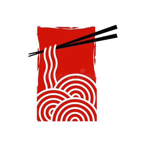 Noodle logo with abstract red rectangle. Simple logo noodle combining abstract r #Sponsored , #affiliate, #AD, #logo, #red, #noodle, #abstract Noodle Logo, Resturant Logo, Food Logo Design Inspiration, Inspiration Logo Design, Red Rectangle, Japanese Logo, Food Logo Design, Restaurant Logo, Asian Design