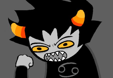 Rufioh Nitram, Horuss Zahhak, Damara Megido, Trickster Mode, Homestuck Gifs, Meulin Leijon, Person Aesthetic, Homestuck Karkat, Karkat Vantas