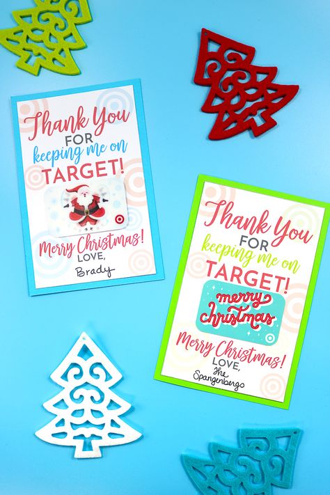 Free Printable for giving Target Gift Cards this holiday season!  Cute the gift card up with this FREE Printable!  Add some cardstock and these are perfect!  #freeprintable #freebie #giftcard Christmas Cards Photography, Free Monogram Fonts, Target Gift Card, Free Gift Cards Online, Best Friend Birthday Cards, Teacher Gift Card, Target Christmas, Christmas Cards Kids, Christmas Gift Card Holders