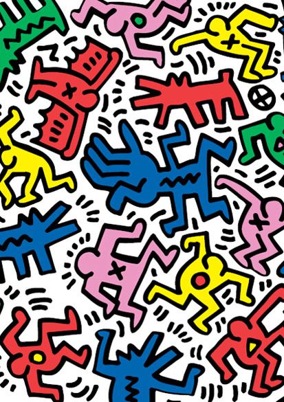 Wallpaper Iphone Rainbow, Keith Haring Clothing, Keith Haring Wallpaper, Keith Haring Prints, Keith Haring Heart, Foto Muro Collage, Keith Haring Poster, Keith Haring Art, Pop Art Artists