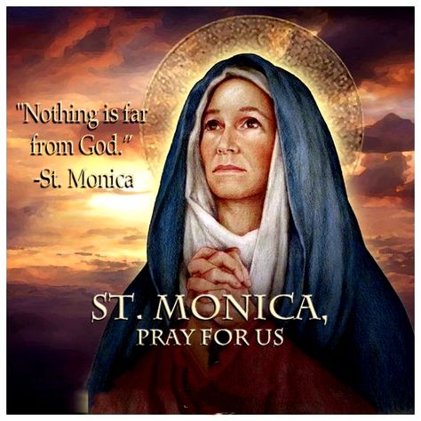 St Monica Prayer, St Augustine Of Hippo, Saint Monica, Unfaithful Husband, Happy Feast Day, Happy Feast, St Monica, Augustine Of Hippo, Happy Birthday Png