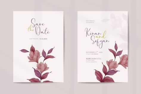 Anniversary Invitation Card, Watercolor Ornaments, White Business Card Design, Business Card Icons, Hindu Wedding Invitation Cards, Yellow Business Card, Hindu Wedding Invitations, Watercolor Invitation, Anniversary Invitation