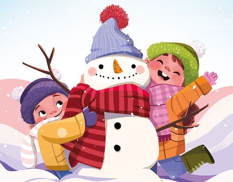 My Grandma and I :: Behance Winter Season Pictures For Kids, Santa Animation, Children Book Illustration, Illustration Art Kids, Picture Books Illustration, Children Book, Christmas Illustration, Children's Book Illustration, Illustration Drawing