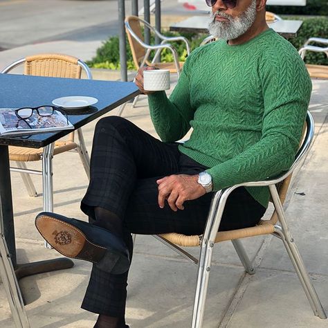 .. Sunday Funday ... @officialjosephs 🔥🔥🔥👞 #irvinrandle #beardedgentlemen #beardofinstagram #silverfox #model #houston #chicago #philly #stlouis #atlanta #ny #miami #detroit #dallas #neworleans #pvamu Stylish Men Over 50 Casual, Black Men Spring Fashion, Silverfox Men, 50 Year Old Mens Fashion, Irvin Randle, Black Men Winter Fashion, Well Dressed Man, Old Man Fashion, Older Mens Fashion