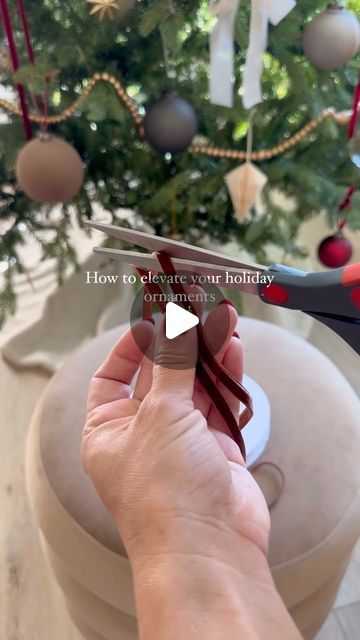 Erika Diaz on Instagram: "Save this for later!✨ The prettiest and easiest way to elevate your holiday ornaments is by adding velvet ribbon! It’s worth the time and really elevates the entire look of your Christmas tree. I like to use 3/8 inches wide of velvet ribbon, it’s the perfect size for ornaments! 

Comment SHOP below to receive a DM with the link to shop this post on my LTK ⬇ https://liketk.it/4SkIZ 

#ornaments #christmasornaments #velvetribbon #holidaydecor #christmastree #christmastreedecor" November 1st, Ribbon On Christmas Tree, Holiday Christmas Tree, Velvet Ribbon, Christmas Inspiration, Holiday Christmas, Holiday Ornaments, Family Christmas, Christmas Home