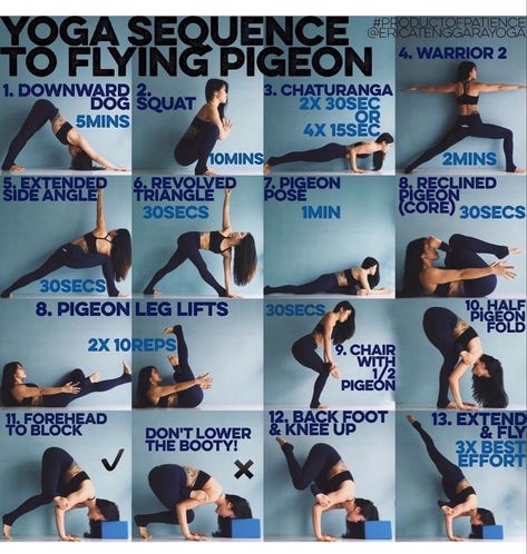 Flying Pigeon Quick Yoga Workout, Trx Yoga, Yoga Plan, Difficult Yoga Poses, Flying Pigeon, Yoga Flow Sequence, Yoga Techniques, Yoga Sequence, Yoga Iyengar