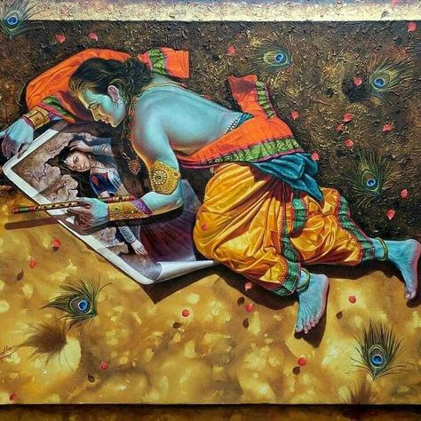 Krishna On Love, Goal Of Life, Radhe Krishna Wallpapers, Shiv Shakti, Krishna Drawing, Krishna Flute, Lord Krishna Hd Wallpaper, Radha Krishna Wallpaper, Vedic Art