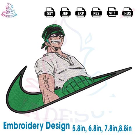 Nike Logo x Zoro Embroidery Design Download File Check more at https://hadesus.com/product/nike-logo-x-zoro-embroidery-design-download-file-04032024ani184/ Zoro Embroidery, Mickey Embroidery, Logo X, Embroidery Design Download, Embroidery Files, Download File, Nike Logo, Embroidery Design, Embroidery Designs