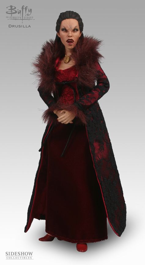 Buffy the Vampire Slayer - Sixth Scale - Drusilla #2021 Drusilla Buffy, Sideshow Collectibles, Buffy The Vampire, Buffy The Vampire Slayer, Vampire Slayer, Superhero Art, The Vampire, Fur Coat, Victorian Dress