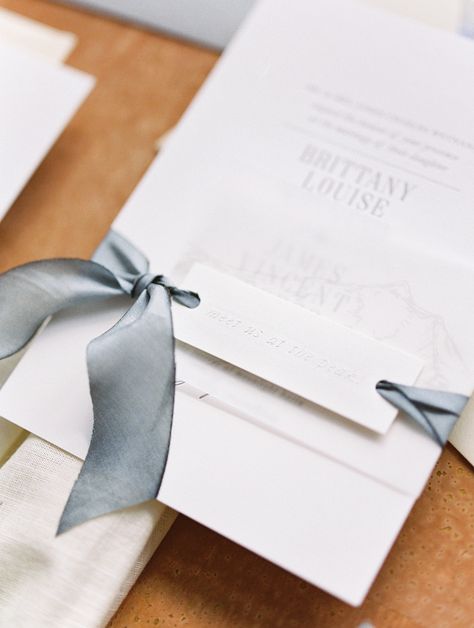 Save The Date Photography, Wedding Letterpress, Invitation Photography, Date Photography, Ribbon Invitation, Stamps Design, Blind Embossing, Big Sky Montana, Hand Dyed Silk Ribbon