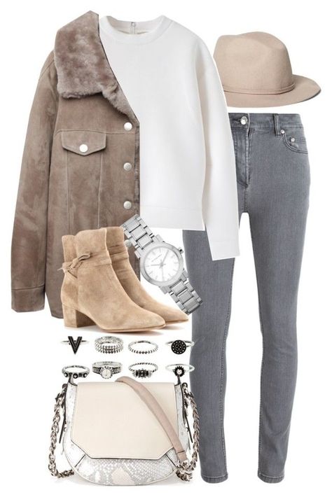 f016e59c7ad8b1d72903bb1aa5720d53desc42567095ri Mode Inspo, Grey Jeans, Mom Outfits, Mode Inspiration, Winter Fashion Outfits, Looks Vintage, Polyvore Outfits, Fall Winter Outfits, Outfits Casuales