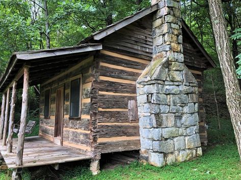 2 Original Tennessee Fixer Upper Log Cabins For Sale on 7 Acres Wow! Parrottsville TN $139,900 Cabins In Tennessee, Old Log Cabin, Country Living Decor, Log Cabins For Sale, Rat Rod Truck, West Virginia History, Old Cabins, Almost Heaven West Virginia, Virginia History