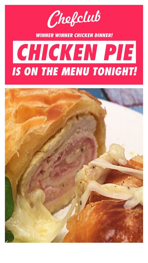 Puff Pastry Wrapped Chicken, Chicken Cordon Blue Roll Up, Chicken Cordon Bleu Wrapped In Puff Pastry, Chicken Cordon Bleu Puff Pastry, Chicken In Puff Pastry Recipes, Puff Pastry Recipes Dinner Main Dishes, Chicken Puff Pastry Recipes, Chicken In Puff Pastry, Puff Pastry Recipes Dinner