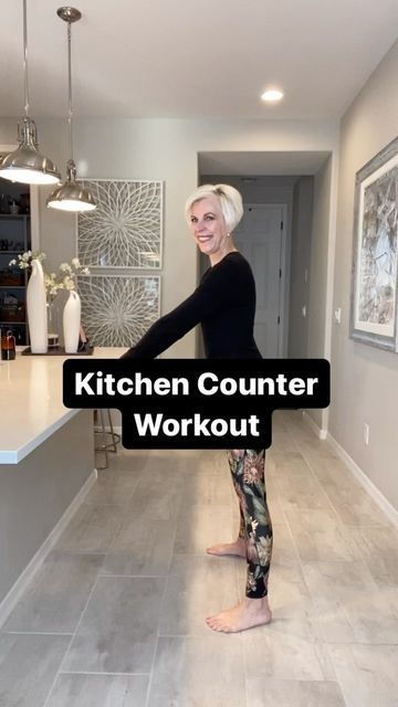 Kitchen Workout Exercise, Kitchen Counter Exercises, Gentle Exercise, Leg Challenge, Seated Exercises, Bed Workout, Yoga For Seniors, 2024 Kitchen, Instagram Kitchen