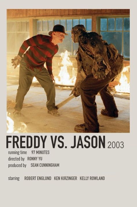 Freddy Krueger Movie Poster, Freddie Vs Jason, The Conjuring Polaroid Poster, Polaroid Movies, Freddy Vs Jason Poster, Nightmare In Elm Street Poster, Freddy Vs Jason Movie, Friday The 13th Movie Poster, A Nightmare On Elm Street Movie Poster