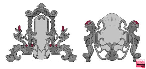 Some more concept art for Dungeon Hunter 5 Mirror Concept Art, Fantasy Mirror, Props Concept, Fantasy Design, Production Design, Game Icon, Prop Design, Objects Design, Magical Girl