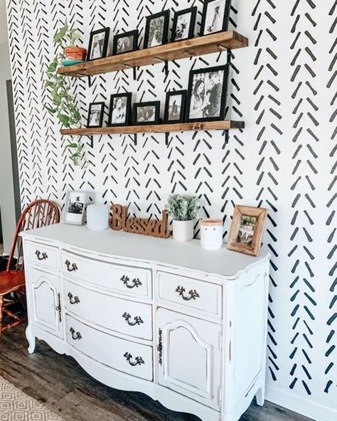 Western Accent Wall, Diy Accent Walls, Wood Accent Walls, Accent Wall In Kitchen, Wooden Accent Wall, Brick Accent Walls, Accent Wall Stencil, Black Accent Walls, Accent Wall Colors