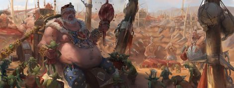 ArtStation - Total War - Warhammer 3 Ending Cinematics Opening - Ogre kingdom Faction Warhammer Ogre, Total Warhammer, Warhammer Art, Male Figure, Warhammer Fantasy, Fantasy Artwork, Art Design, Art