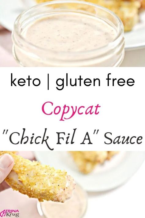 Keto Chick Fil A Sauce Keto Chick Fil A, Keto Dipping Sauce, Copycat Chick Fil A Sauce, Baked Bacon Wrapped Chicken, Keto Sauce, Keto Bbq Sauce, Oven Baked Bacon, Copycat Chick Fil A, Chick Fil A Sauce